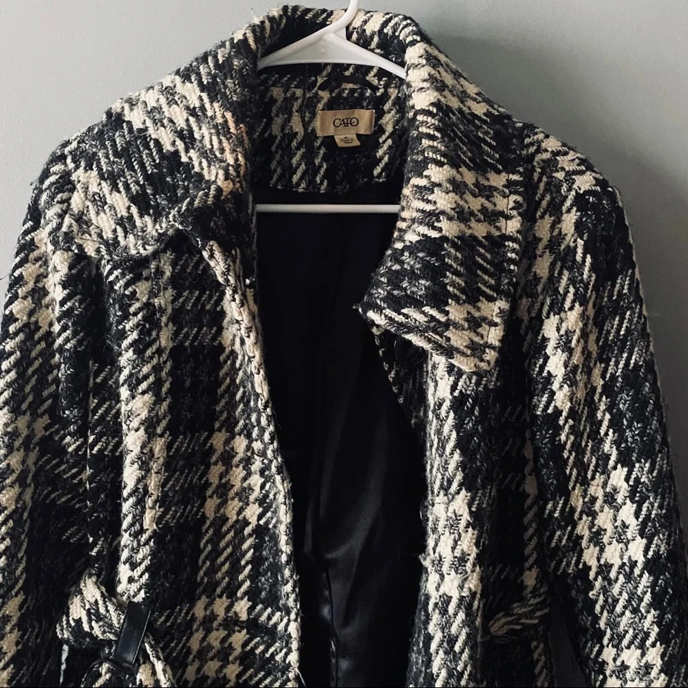 CATO houndstooth wool jacket - Picture 2 of 10